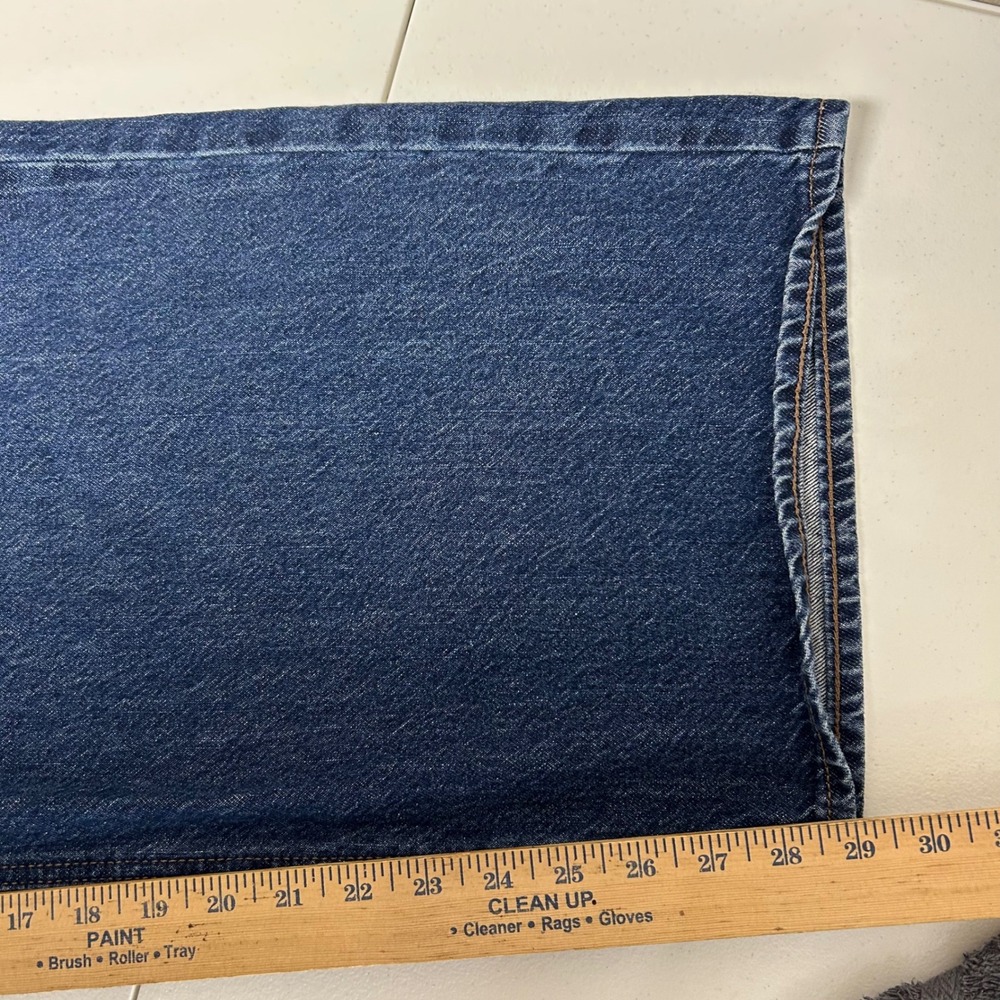 Old Navy Wow Baggy Wide Leg Jeans Women 18 Dark Wash Mid Rise Denim - Picture 10 of 13